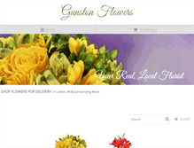 Tablet Screenshot of gunstonflowers.com